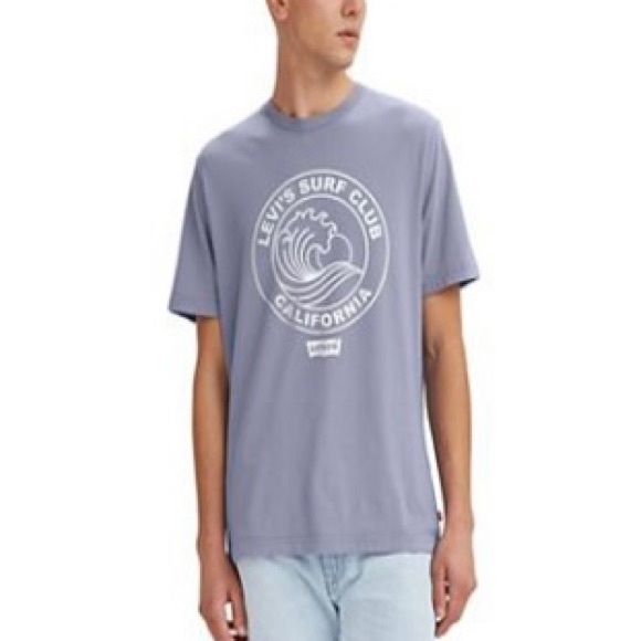 🆕 Levi’s Relaxed Fit T-shirt size Medium Surf Club California - Picture 2 of 8